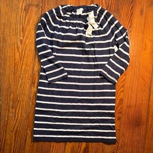 Crewcuts Navy and White Striped Dress
